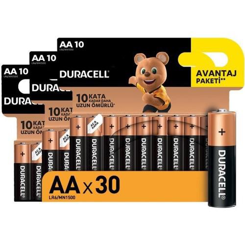 Duracell LR6/MN1500 Alkalin AA / Kalem Pil 30'lu