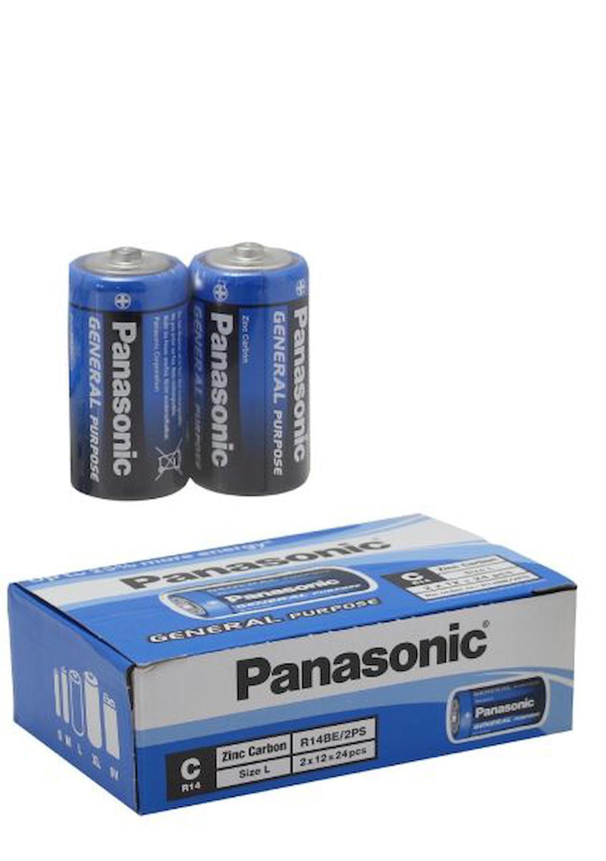 Panasonic R14 1.5 V C / Orta Pil 24'lü