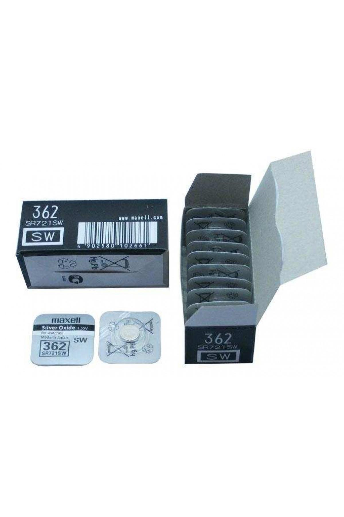 Maxell 362SR721SW 1.55 V Düğme Pil 10'lu
