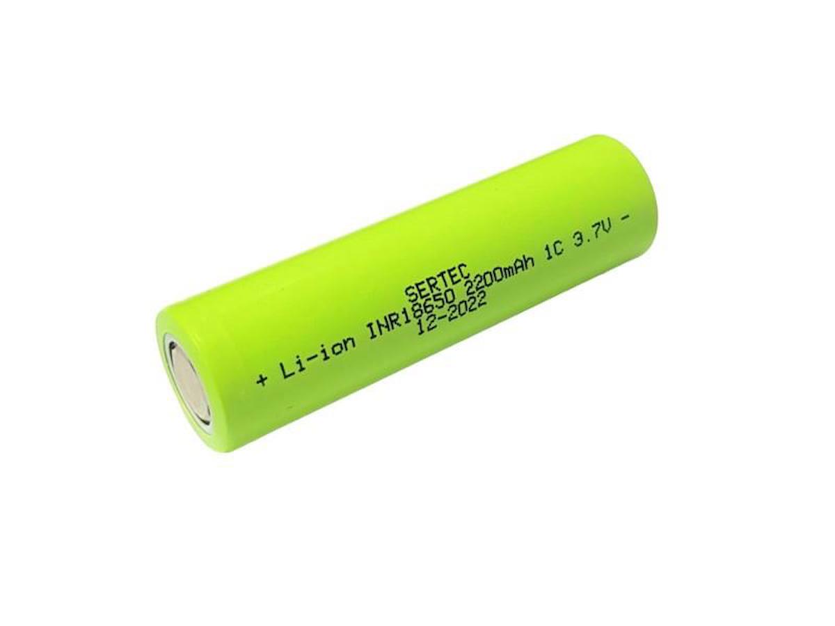 Sertec 18650 3.7 V 2200 mAh Li-ion Şarjlı Pil