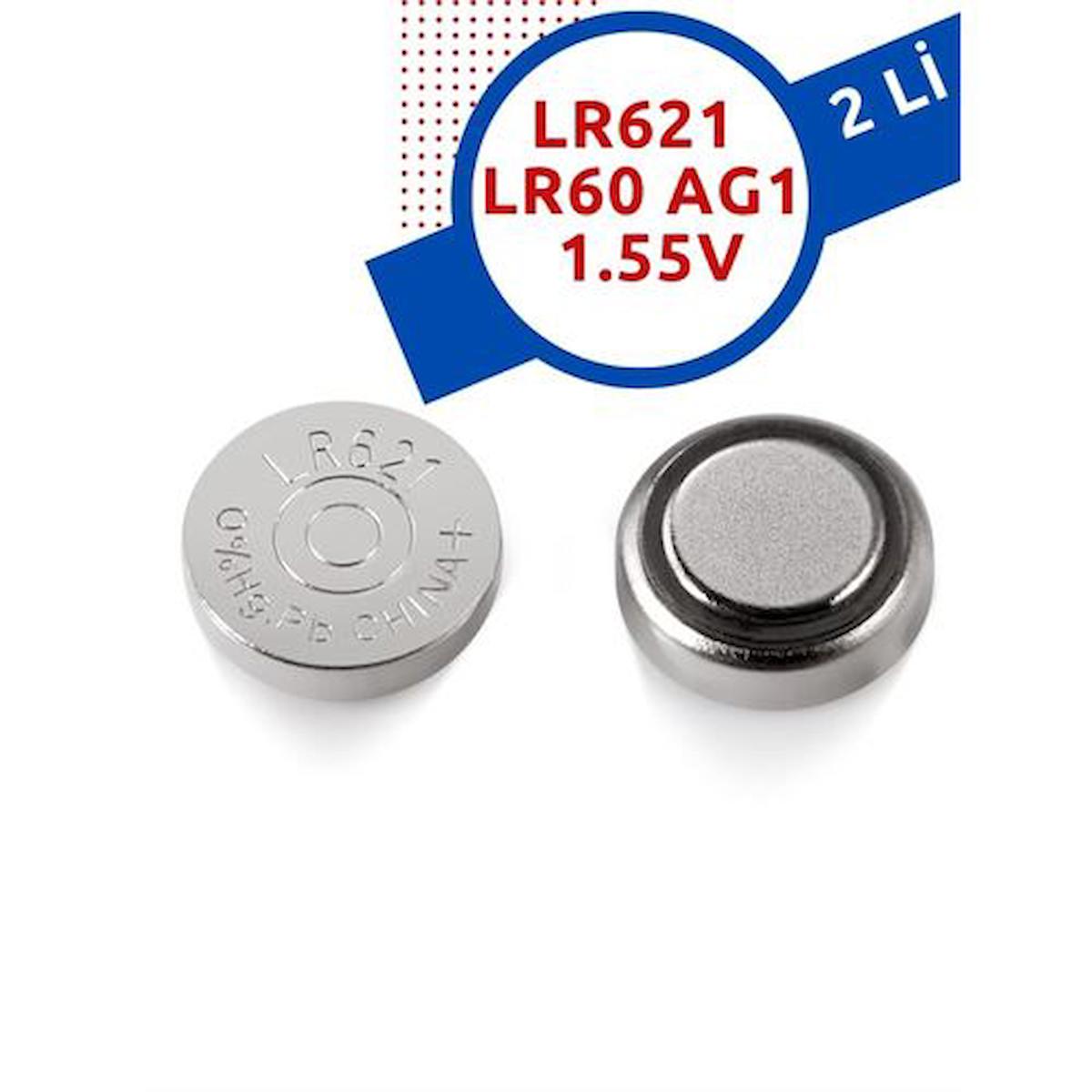 Buffer LR621 1.55 V Alkalin Düğme Pil 28'li
