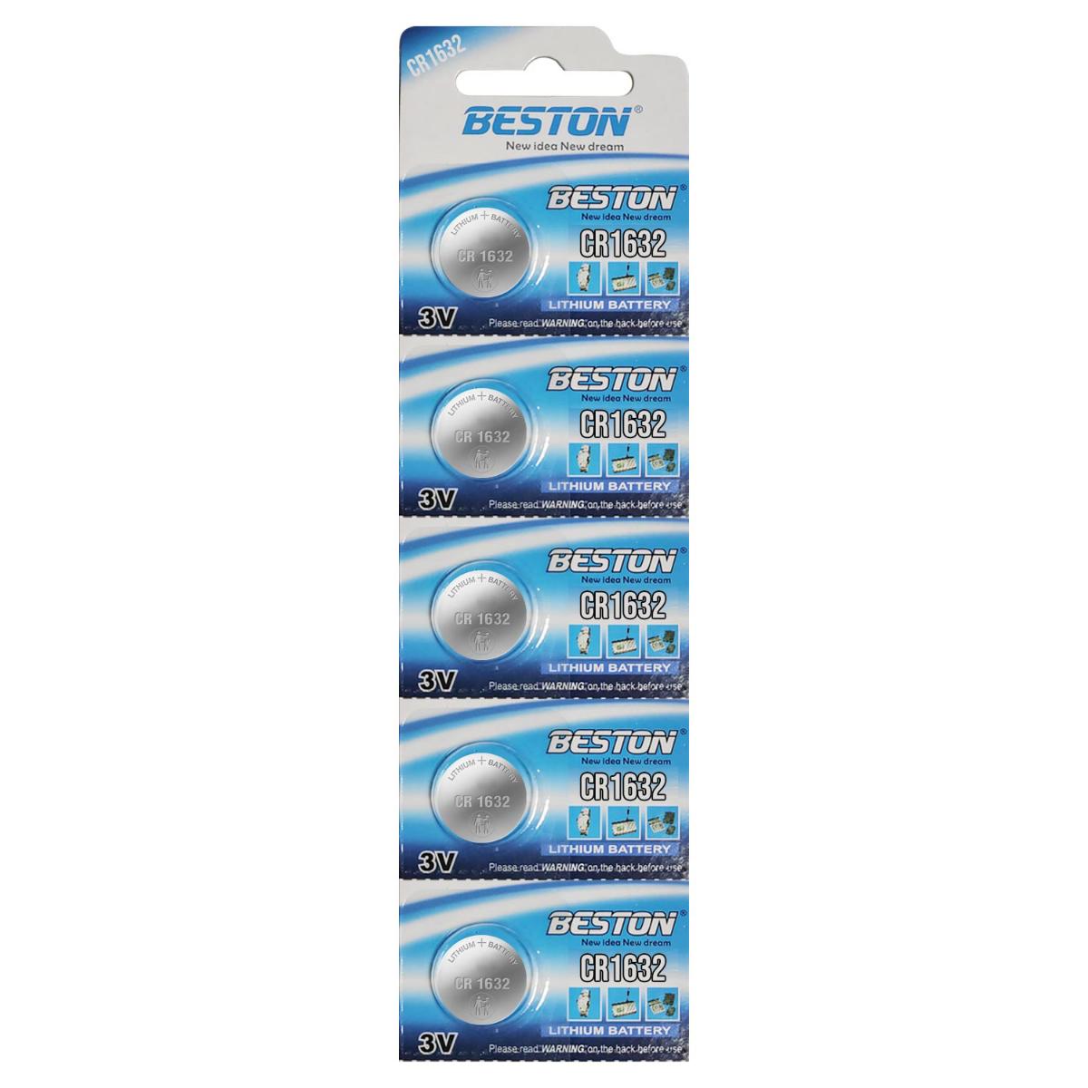 Beston CR1632 3 V Lityum Düğme Pil 5'li