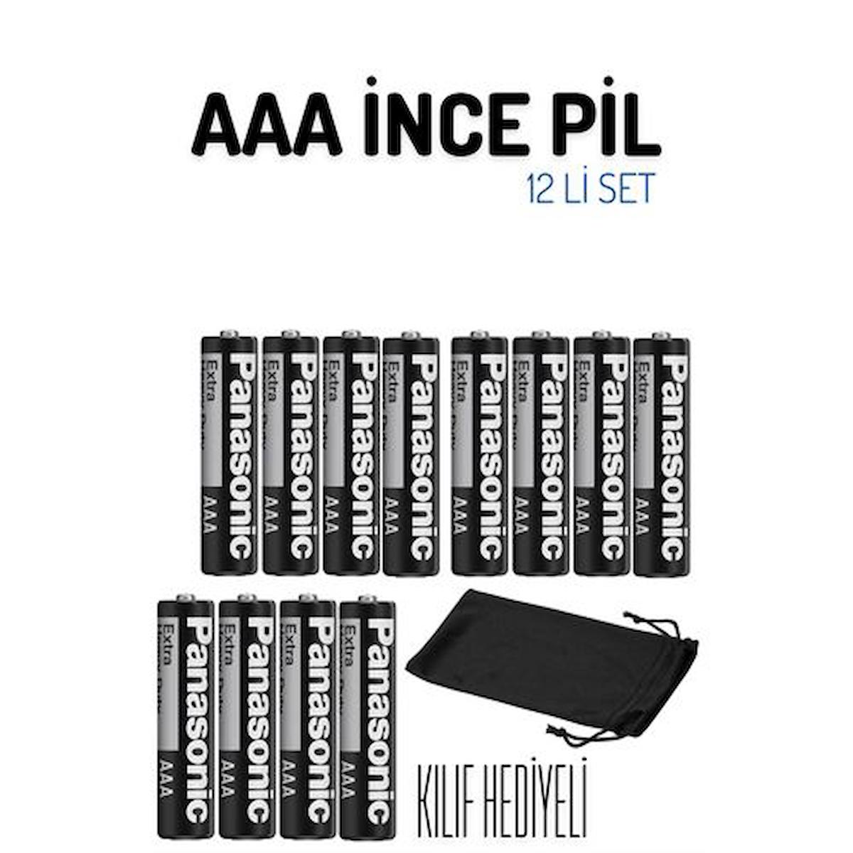 Panasonic AAA / İnce Kalem Pil 12'li