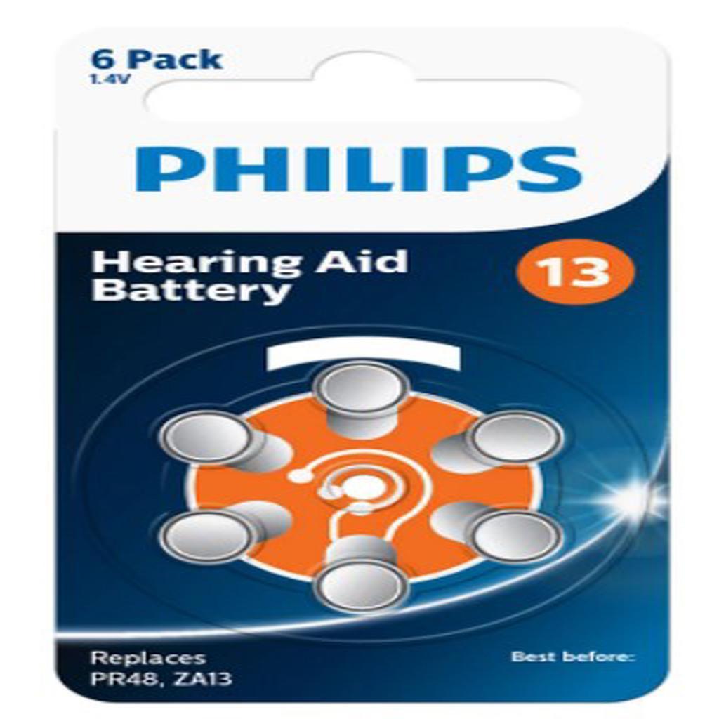 Philips 13 1.4 V Çinko Düğme Pil 6'lı