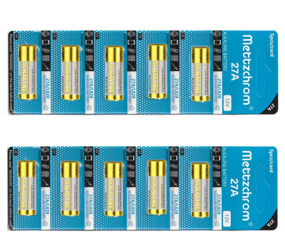 Mettzchrom 12 V Alkalin 27A Pil 10'lu