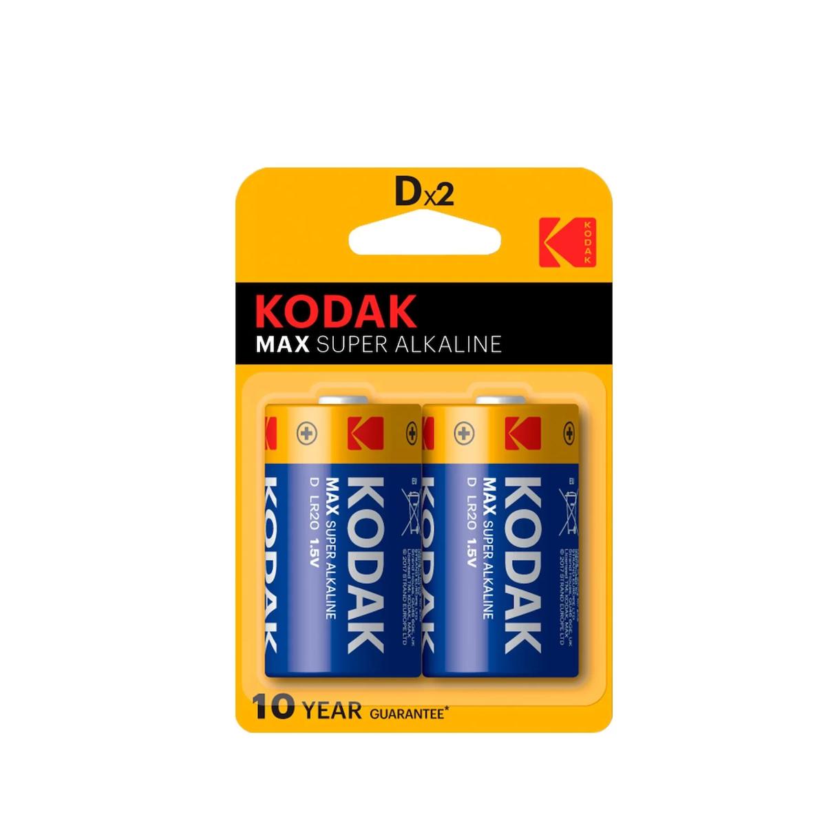 Kodak LR20 1.5 V Alkalin D / Büyük Pil 2'li