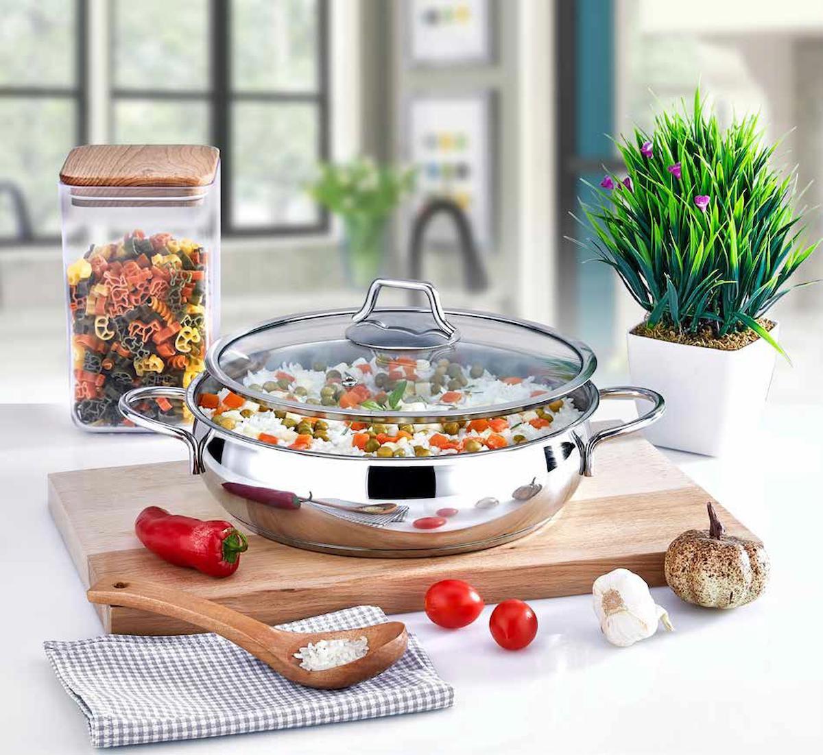 Bersachef Proline 28 cm Çelik Basık Tencere