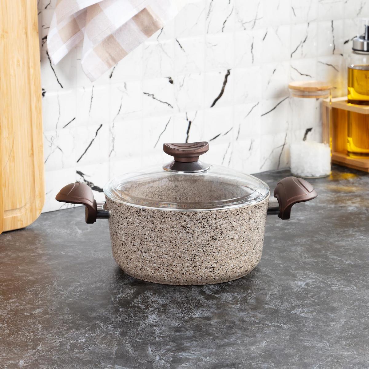 Bernardo Bianca 20 cm Granit Derin Tencere