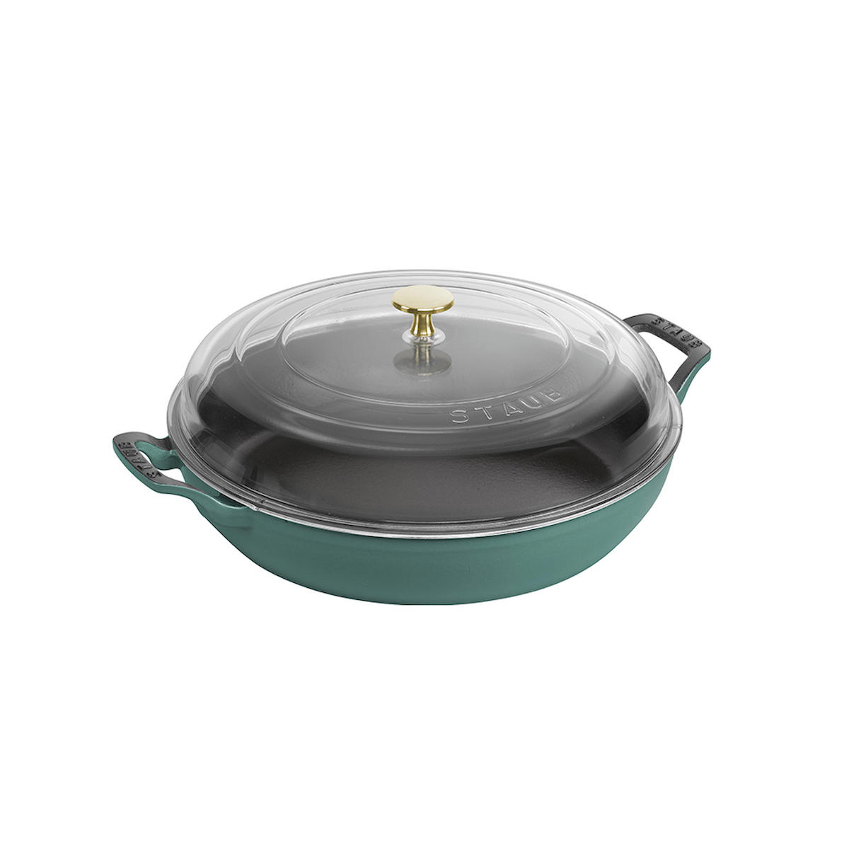 Staub 1023983 Cam Kapaklı 30 cm Alüminyum Sote Tenceresi