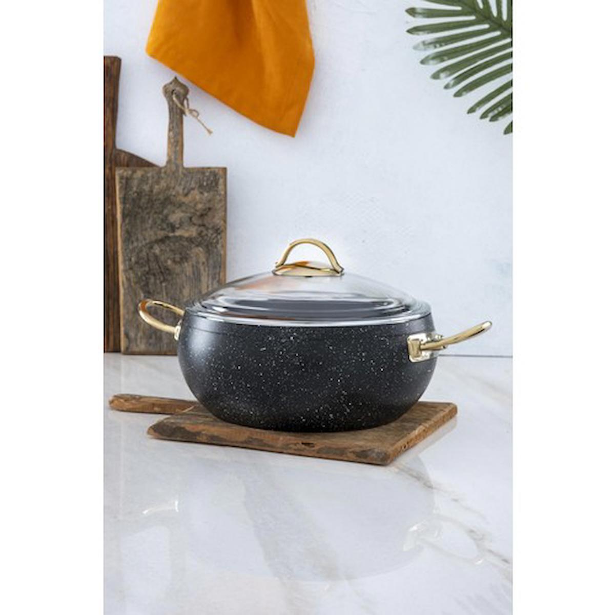 Acar Pn-22-0297/6 24 cm Granit Derin Tencere