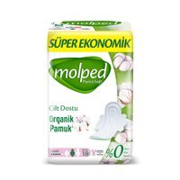 Molped Pure & Soft Organik İnce 18'li Hijyenik Ped 1 Adet