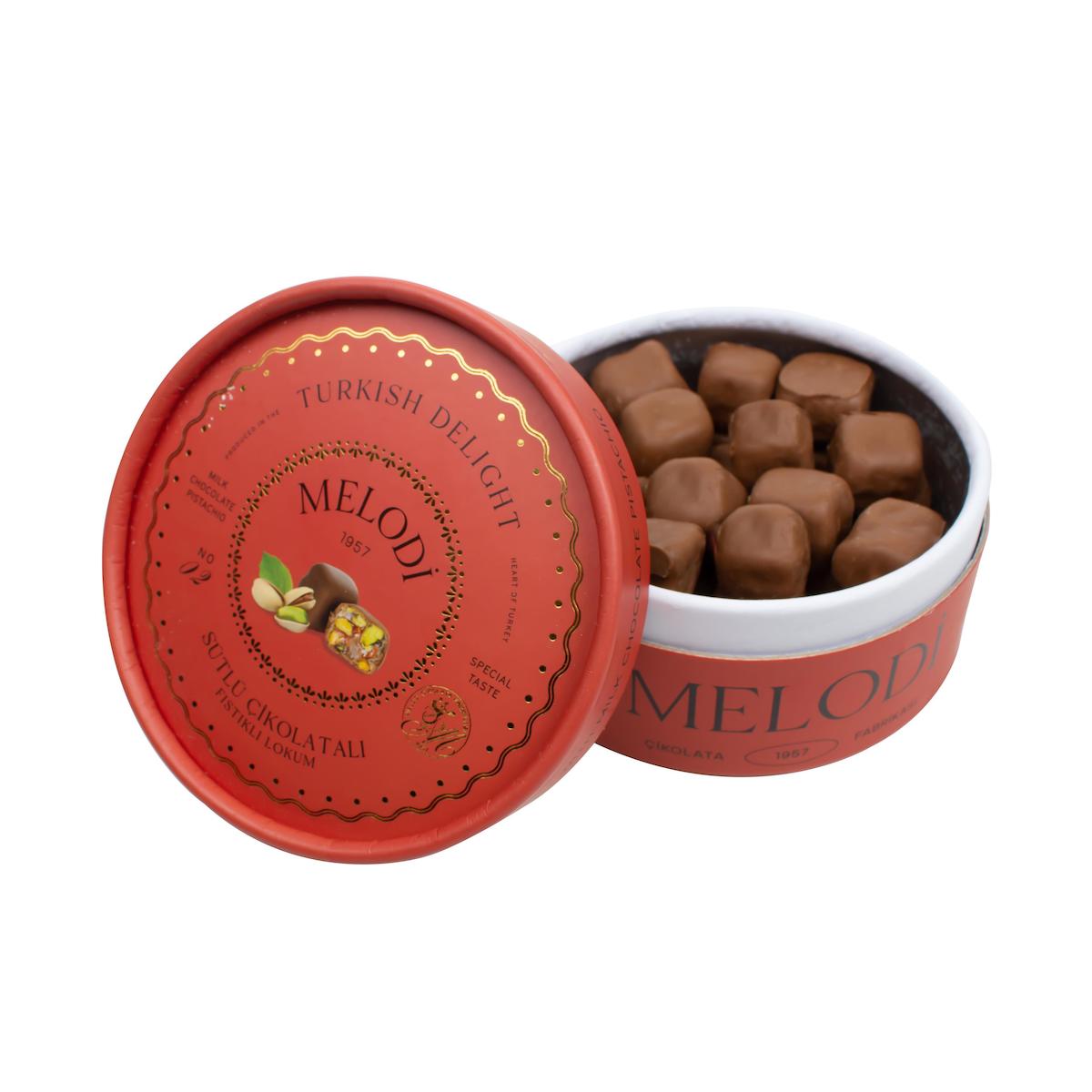 Melodi Çikolatalı Duble Fıstıklı Lokum 250 gr