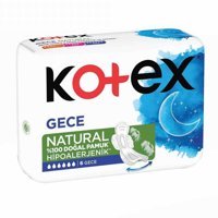 Kotex Natural Organik İnce 6'lı Hijyenik Ped 1 Adet