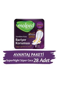 Molped SuperNight İnce 28'li Hijyenik Ped 1 Adet