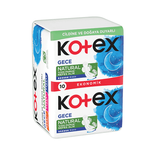 Kotex Natural Ultra Organik İnce 10'lu Hijyenik Ped 1 Adet