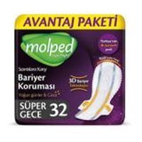 Molped SuperNight İnce 32'li Hijyenik Ped 1 Adet