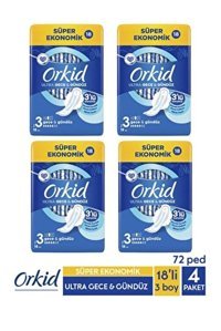 Orkid Ultra İnce 18'li Hijyenik Ped 4 Adet