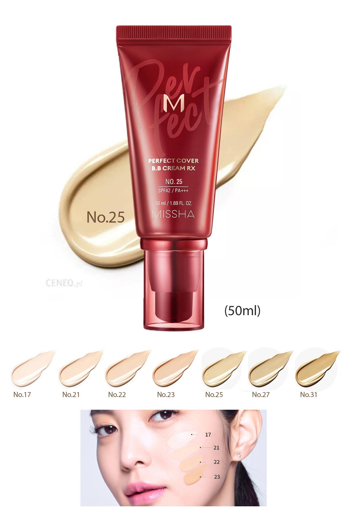 Missha M Perfect Cover No:25 Karma Ciltler İçin BB Krem Orta Ton