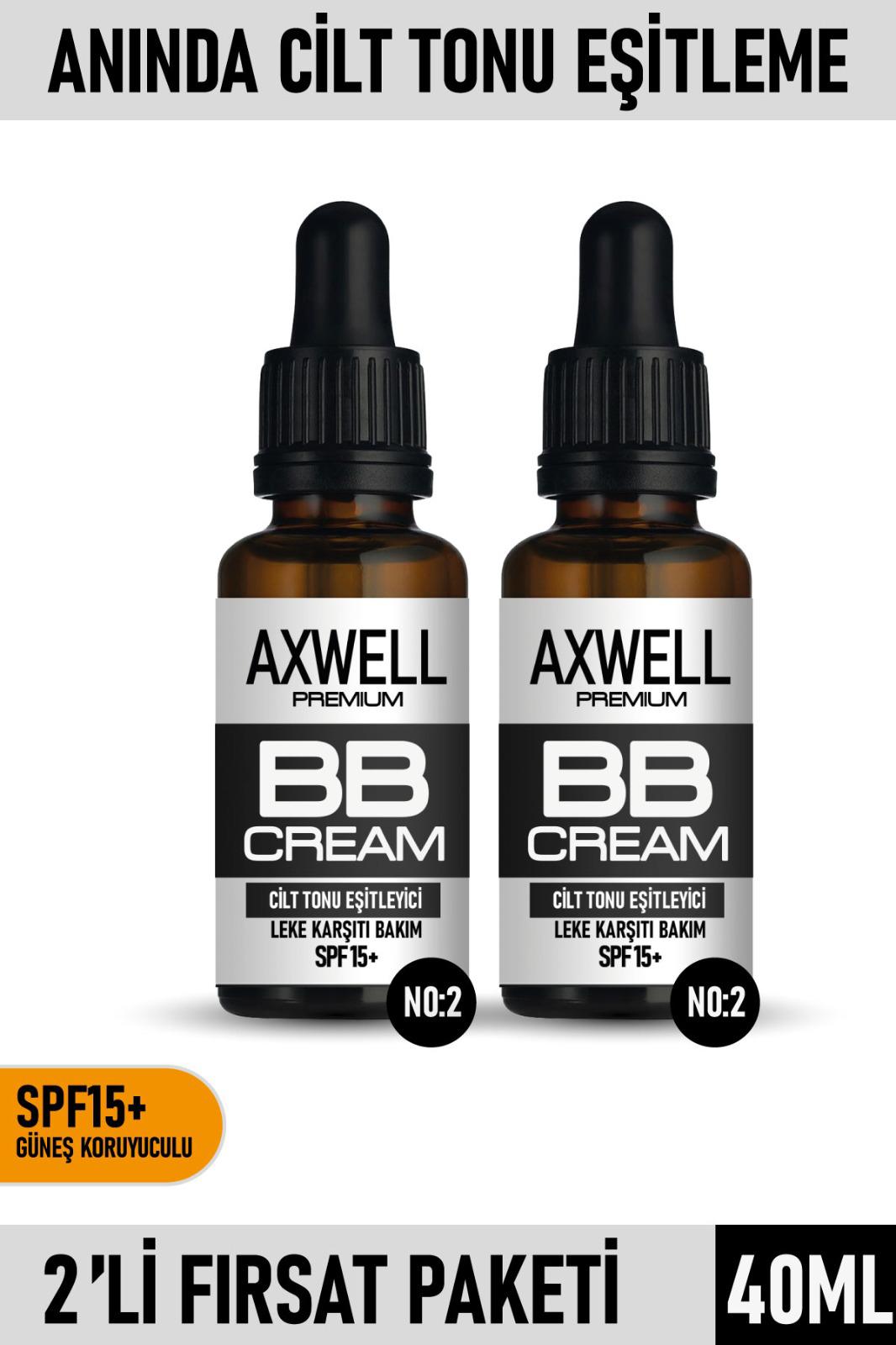 Axwell No:02 Tüm Ciltler İçin BB Krem Orta Ton