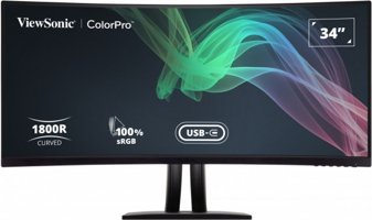ViewSonic VP3481A 100 Hz 5 ms 34 inç UWQHD Kavisli Ekran Kavisli Ekran VA Hoparlörlü HDMI Freesync 3440 x 1440 px LED Oyuncu Monitör
