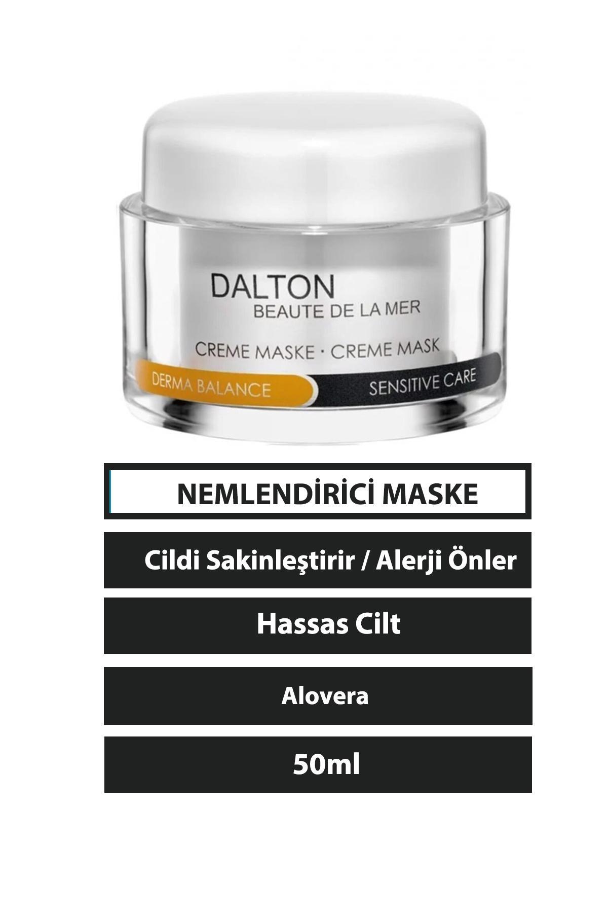 Dalton Marine Cosmetics Cream Aloe Veralı Nemlendirici Krem Yüz Maskesi 50 ml