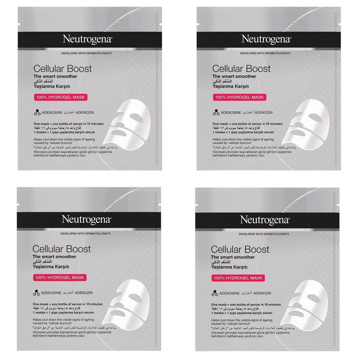 Neutrogena Cellular Boost Jel Yüz Maskesi 4x30 ml