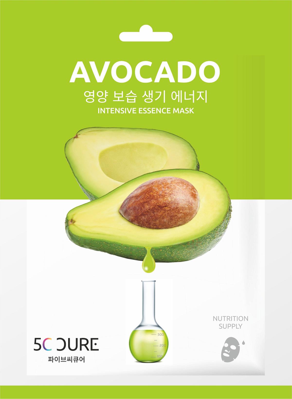 5c Cure Intensive Essence Avokado Nemlendirici Kağıt Yüz Maskesi 1 Adet