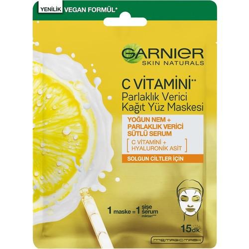 Garnier C Vitamini Nemlendirici Kağıt Yüz Maskesi 28 gr