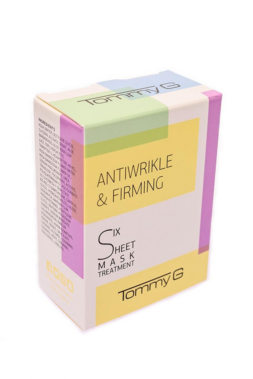 Tommy G Six Sheet Treatment TG5SX-WRI-F15 Kağıt Yüz Maskesi 6 Adet