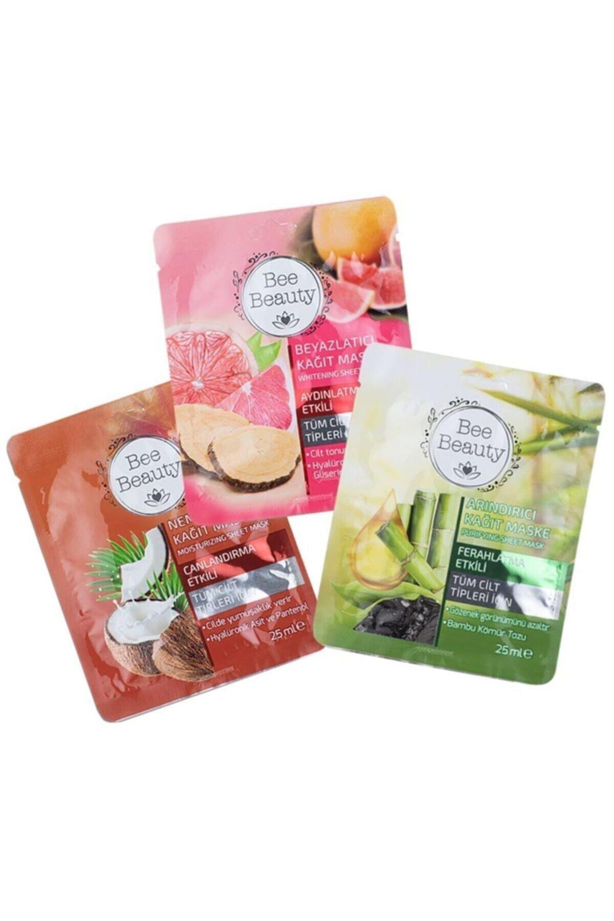Bee Beauty Nemlendirici Kağıt Yüz Maskesi 3x25 ml