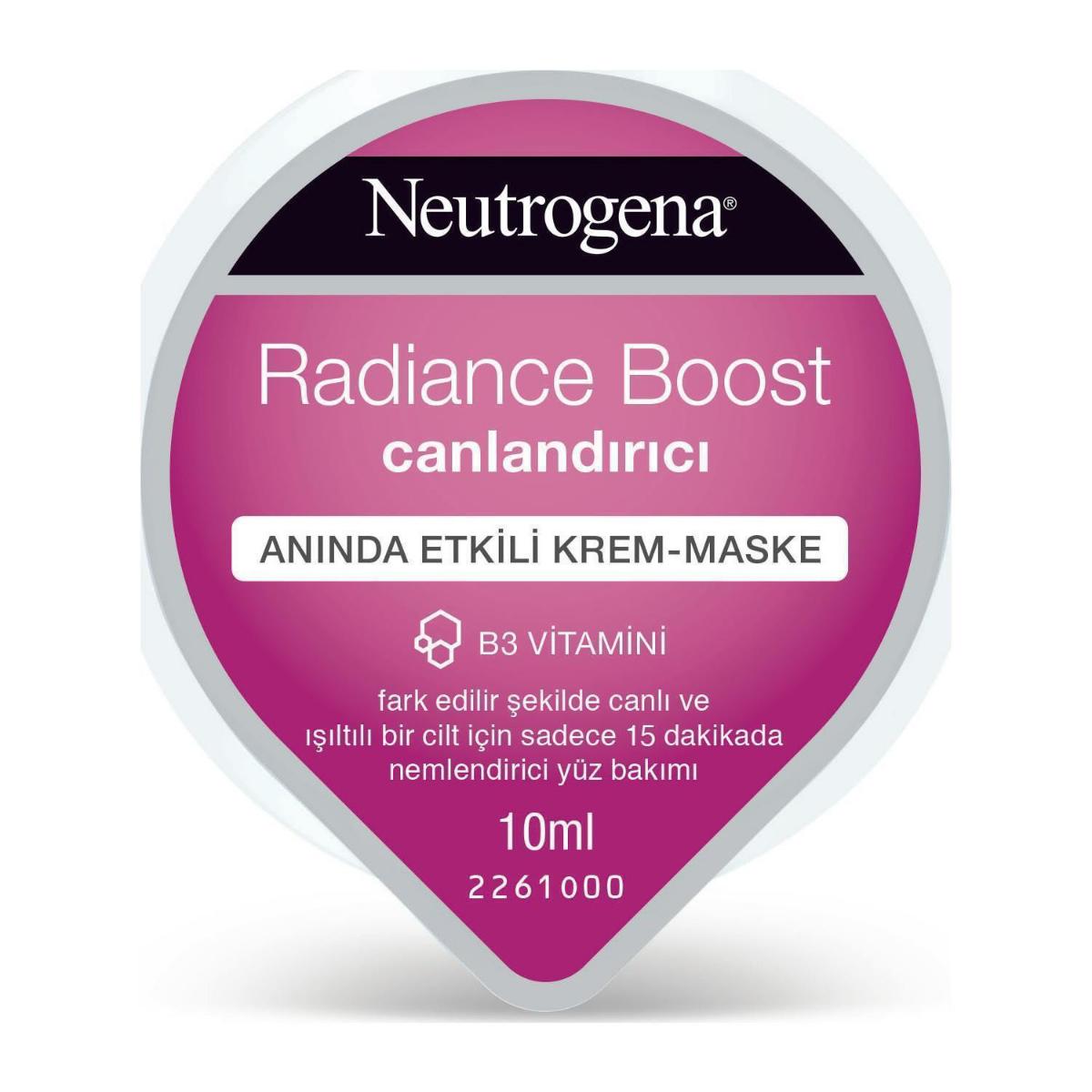 Neutrogena Radiance Boost Krem Yüz Maskesi 10 ml