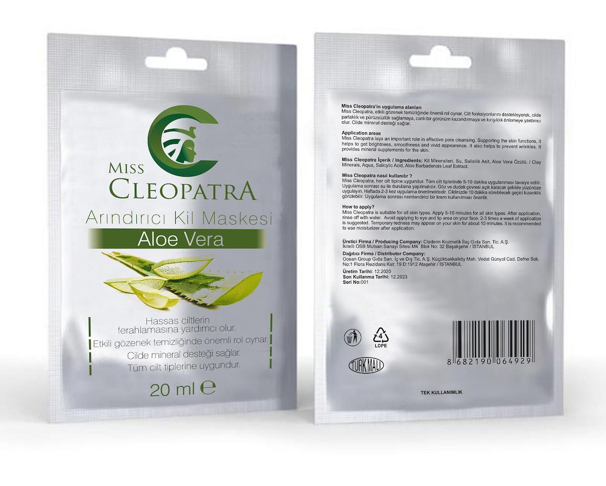 Miss Cleopatra Killi Aloe Veralı Yüz Maskesi 20 ml