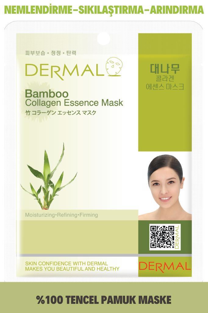 Dermal Collagen Essence Bambu Özlü Nemlendirici Kağıt Yüz Maskesi 23 gr