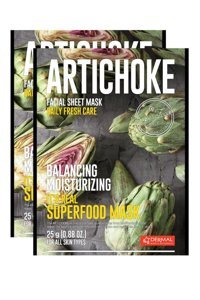 Dermal It's Real Superfood Enginar Nemlendirici Kağıt Yüz Maskesi 2x25 gr