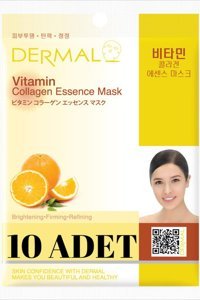 Dermal Collagen Essence Kağıt Yüz Maskesi 10 Adet