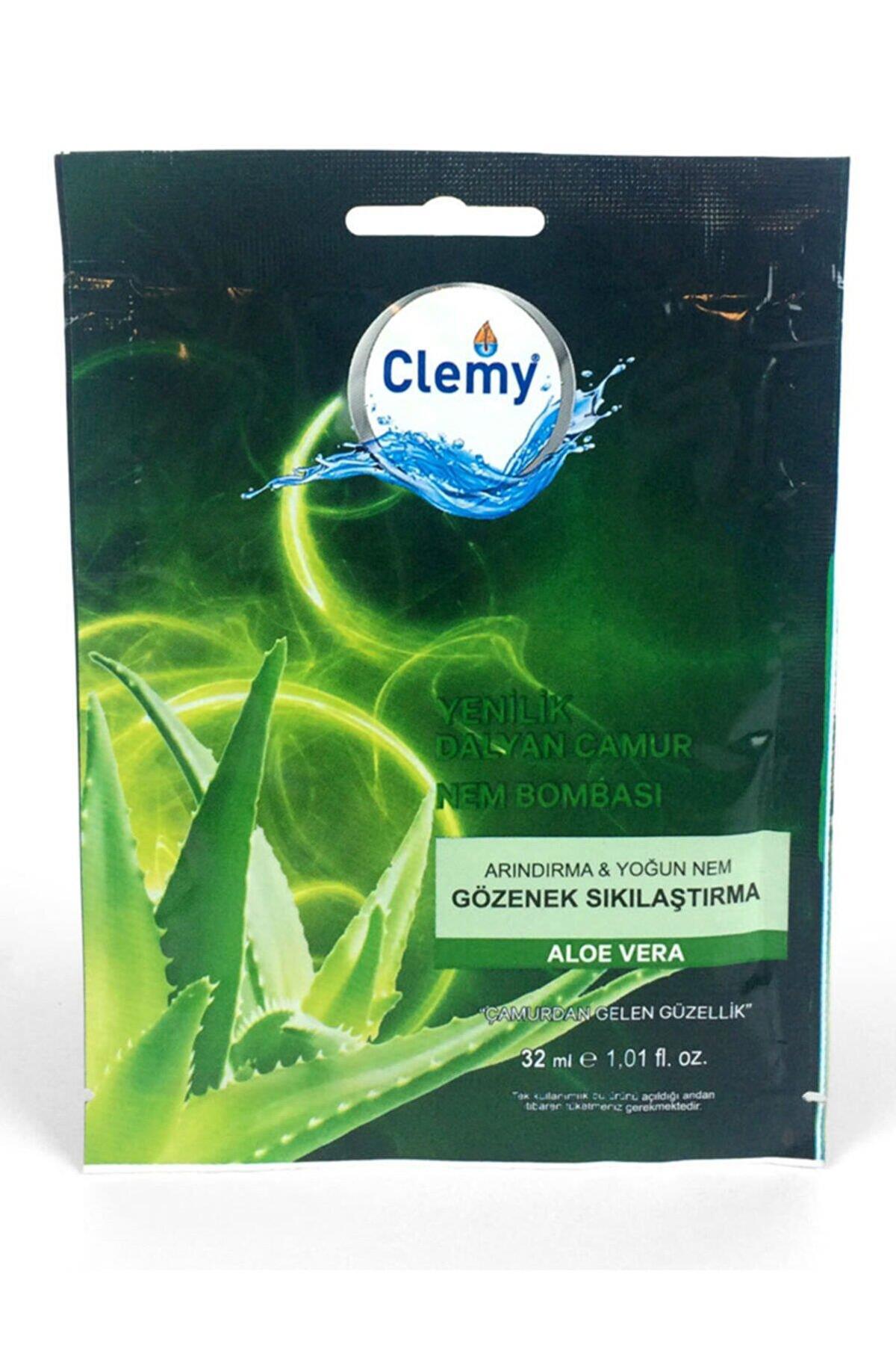 Clemy Nem Bombası Aloe Veralı Toz Yüz Maskesi 32 ml