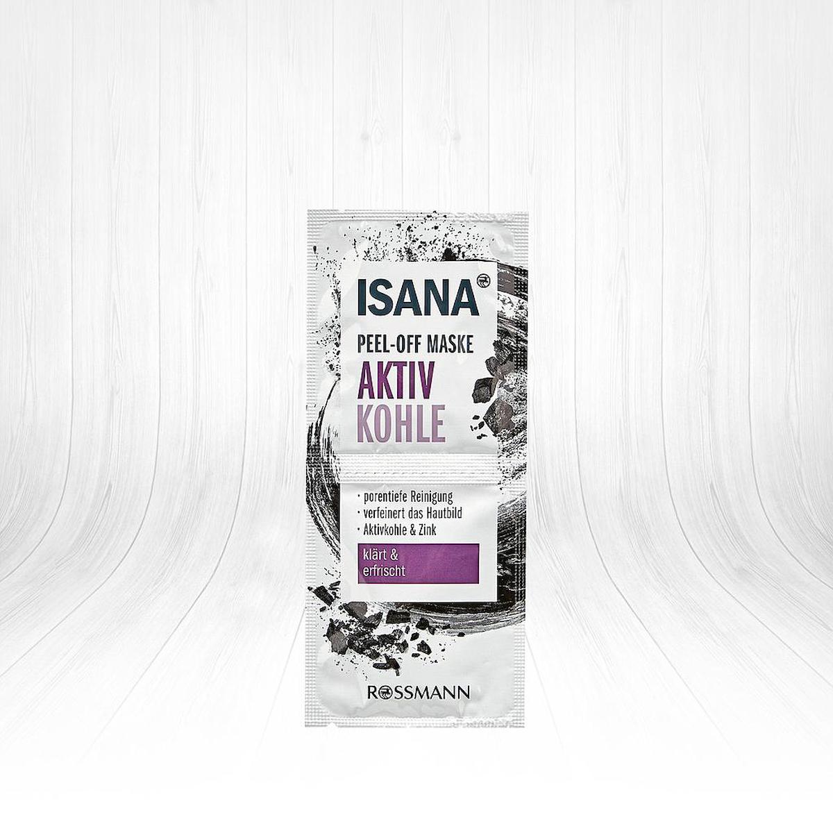 Isana Aktiv Kohle Kağıt Yüz Maskesi 2x8 ml