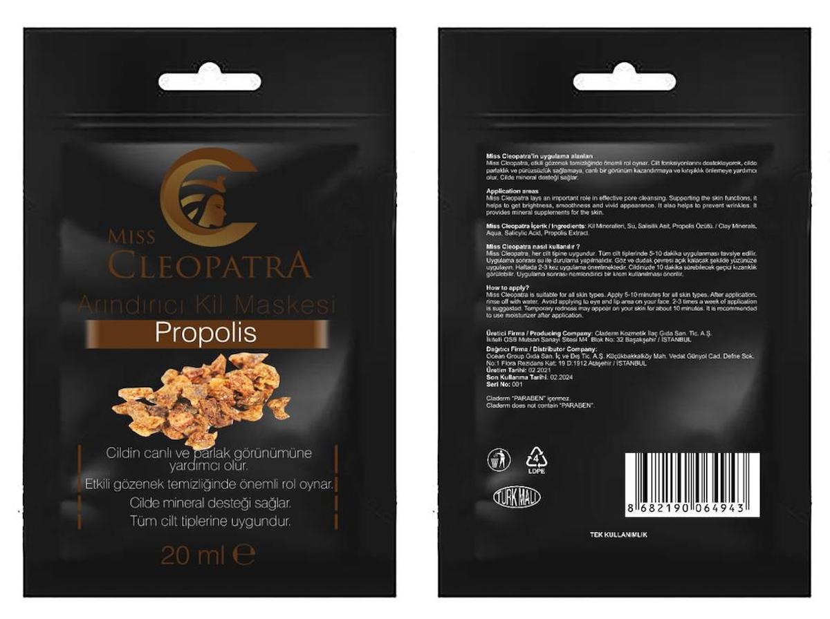 Miss Cleopatra Propolis Killi Yüz Maskesi 20 ml