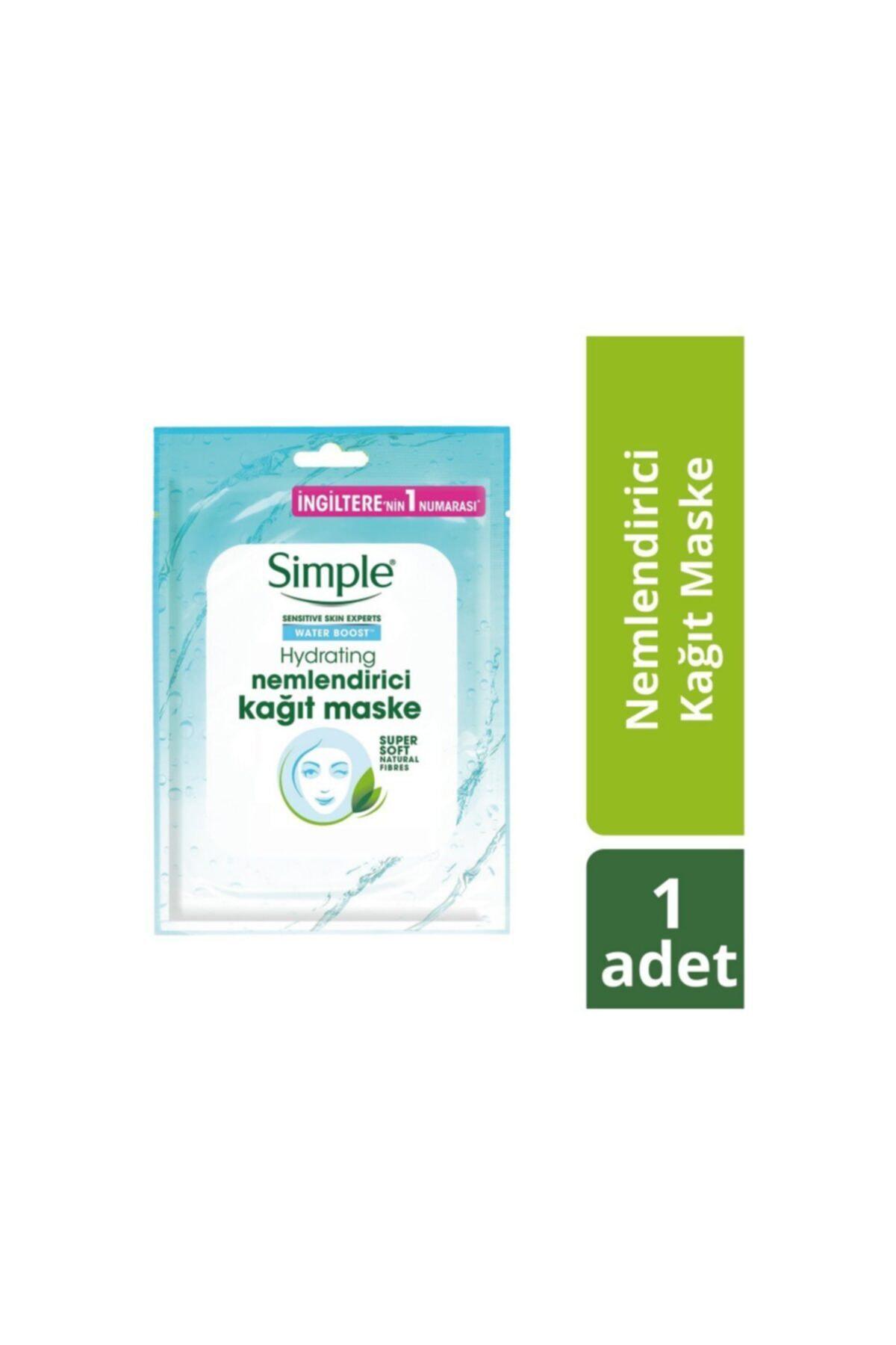 Simple Water Boost Nemlendirici Kağıt Yüz Maskesi 21 ml