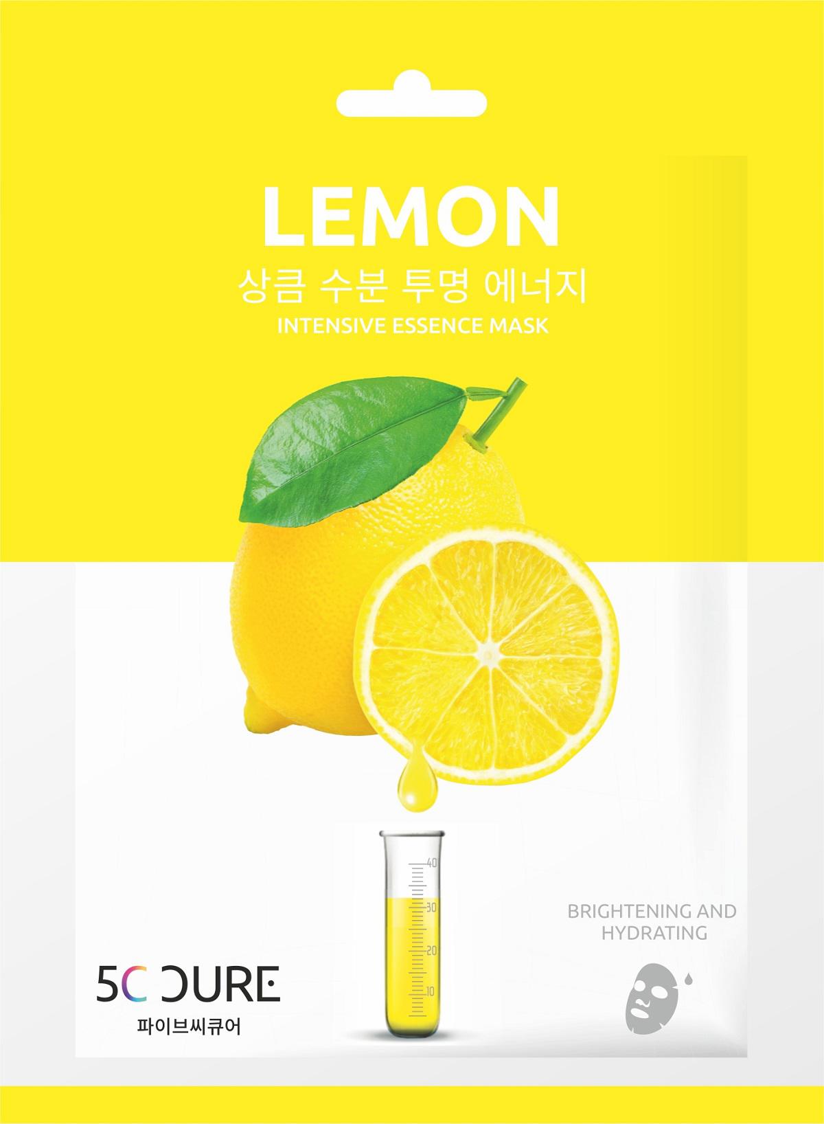 5c Cure Intensive Essence Limon Nemlendirici Kağıt Yüz Maskesi 1 Adet