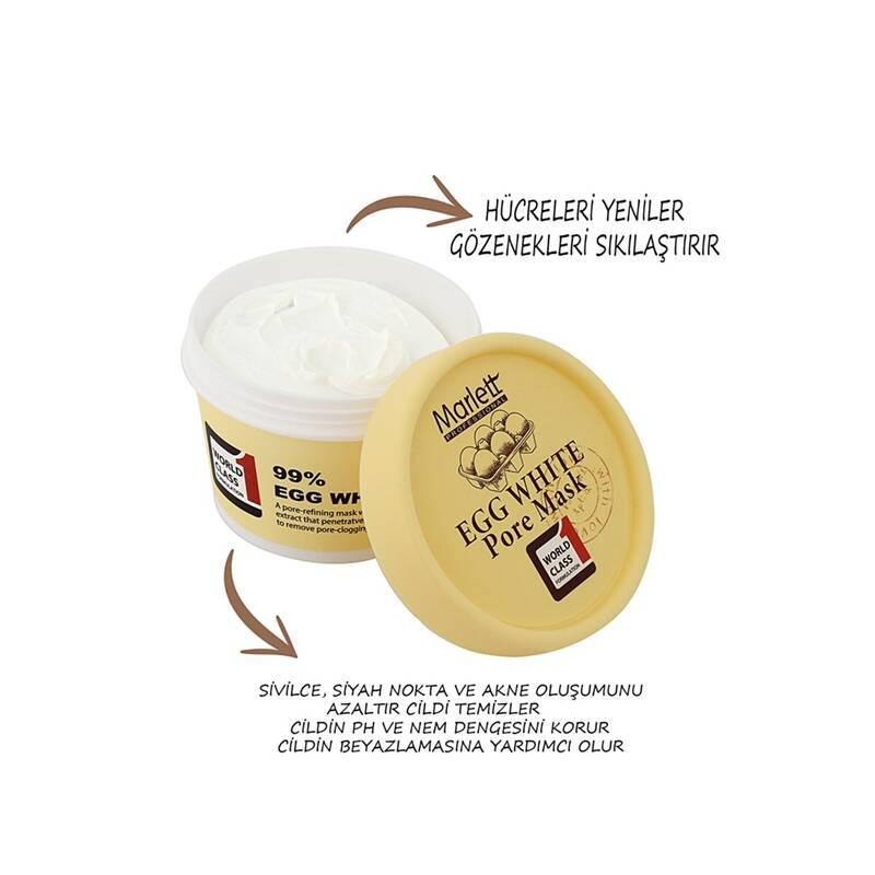 Marlett Egg White Pore Krem Yüz Maskesi 100 ml