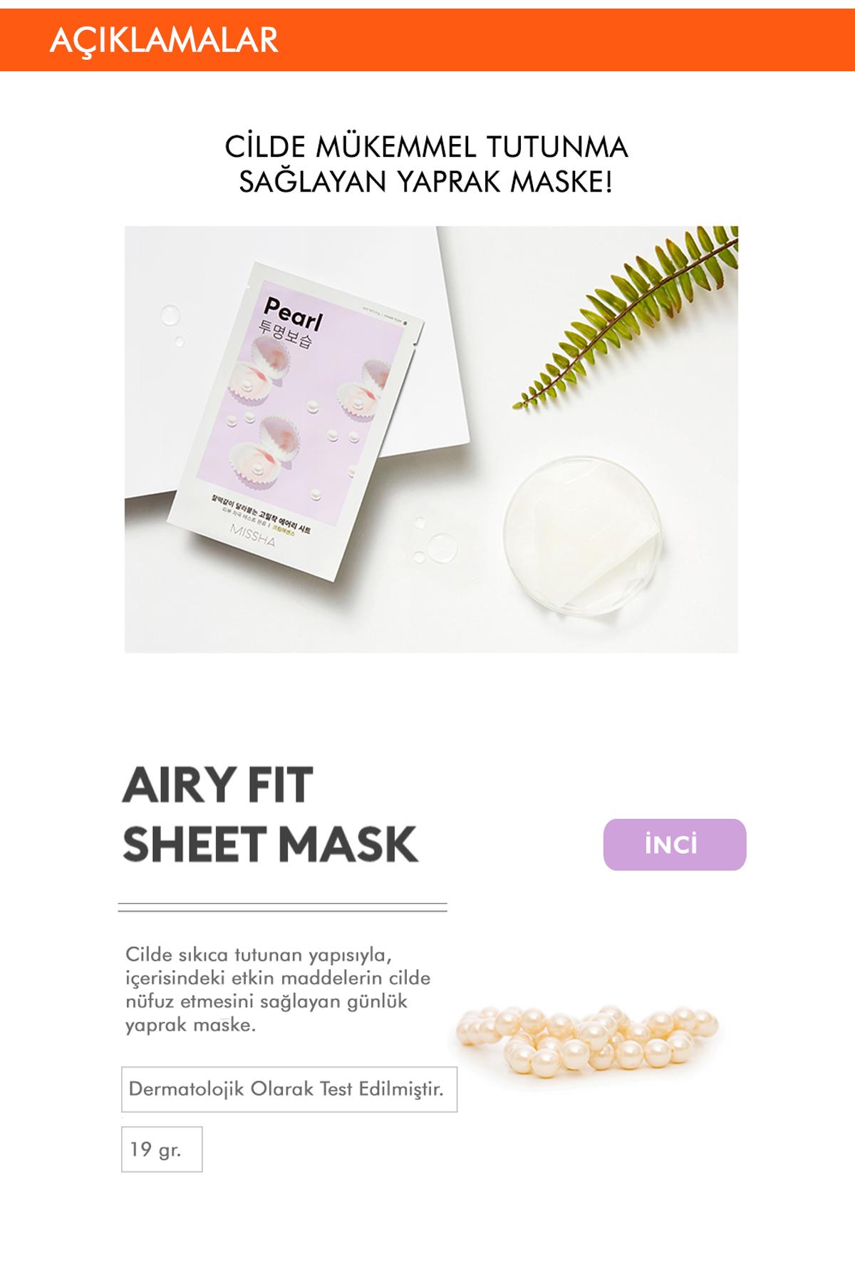 Missha Pearl Nemlendirici Kağıt Yüz Maskesi 5x19 gr