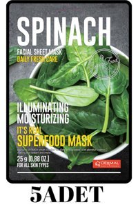 Dermal It's Real Superfood Nemlendirici Kağıt Yüz Maskesi 5 Adet
