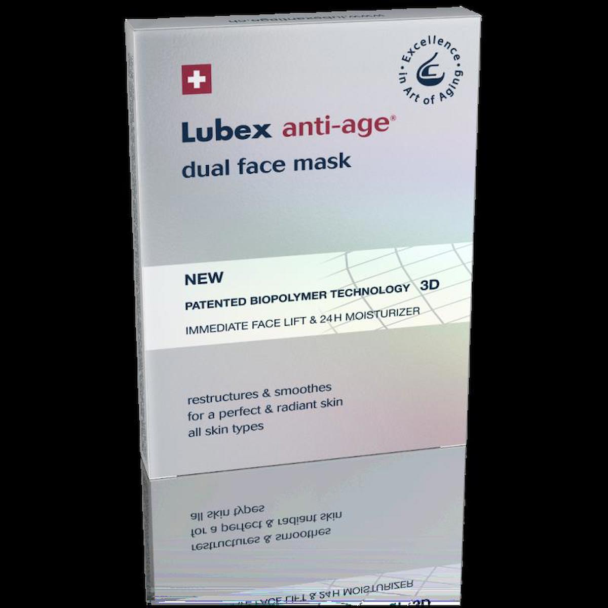 Lubex Anti-Age Dual Face Killi Kağıt Yüz Maskesi 20 ml