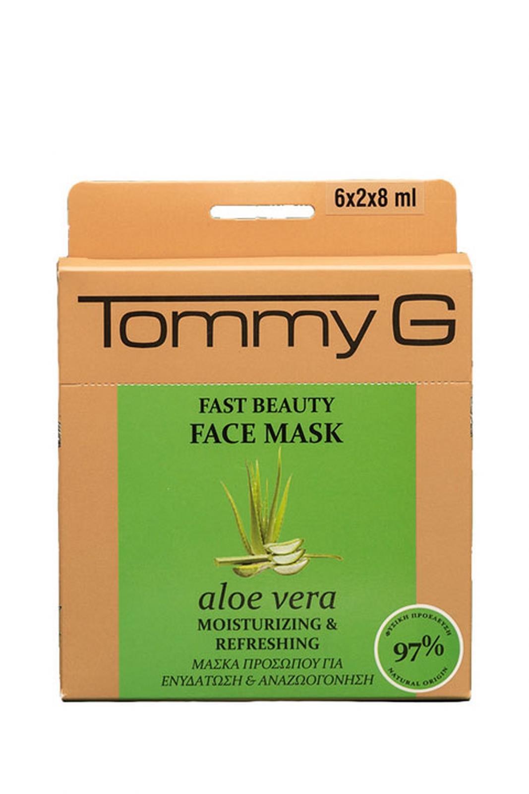 Tommy G Fast Beauty Aloe Veralı Nemlendirici Kağıt Yüz Maskesi 6x2x8 ml