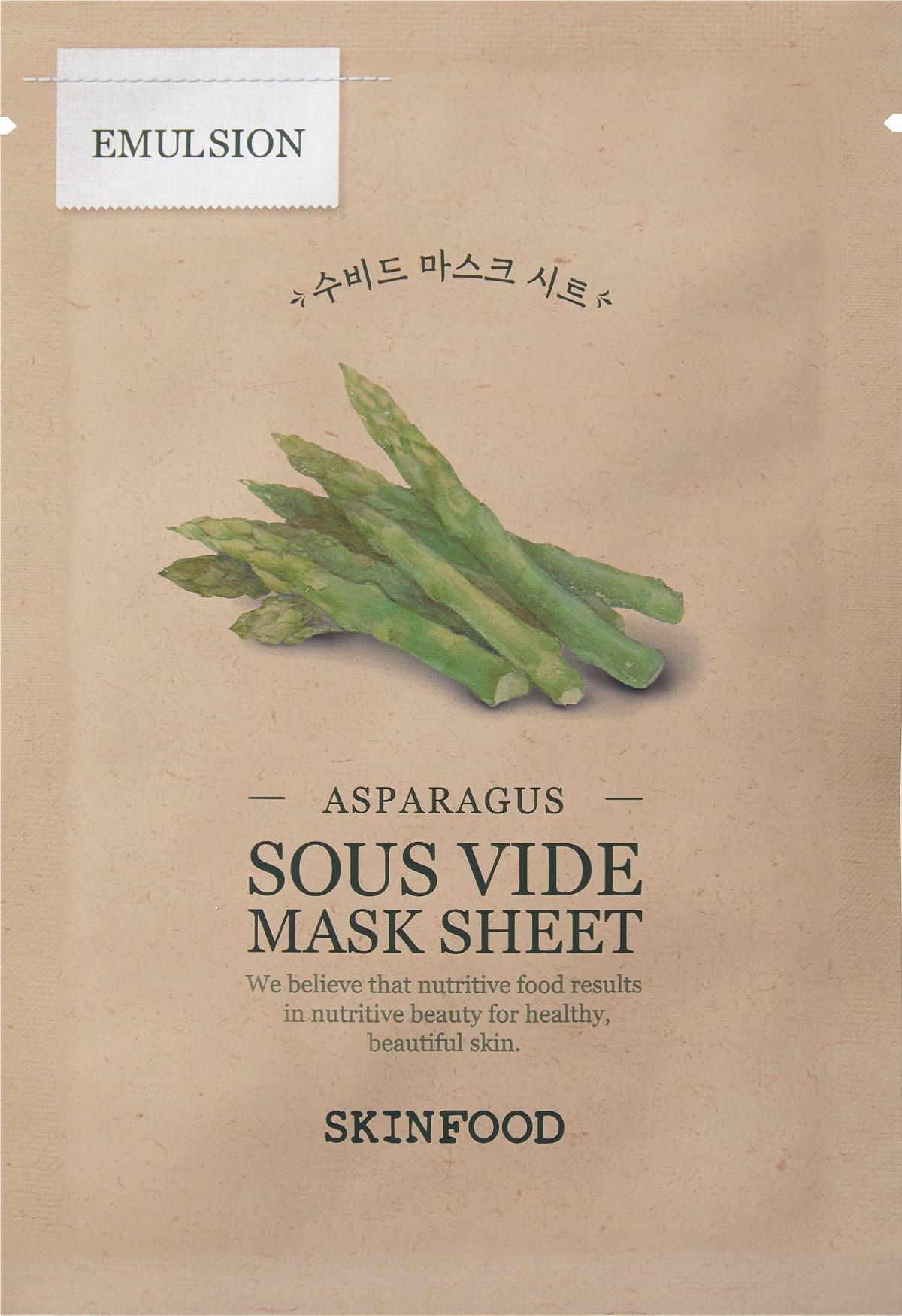 Skinfood Asparagus Sous Vide Nemlendirici Kağıt Yüz Maskesi 20 gr