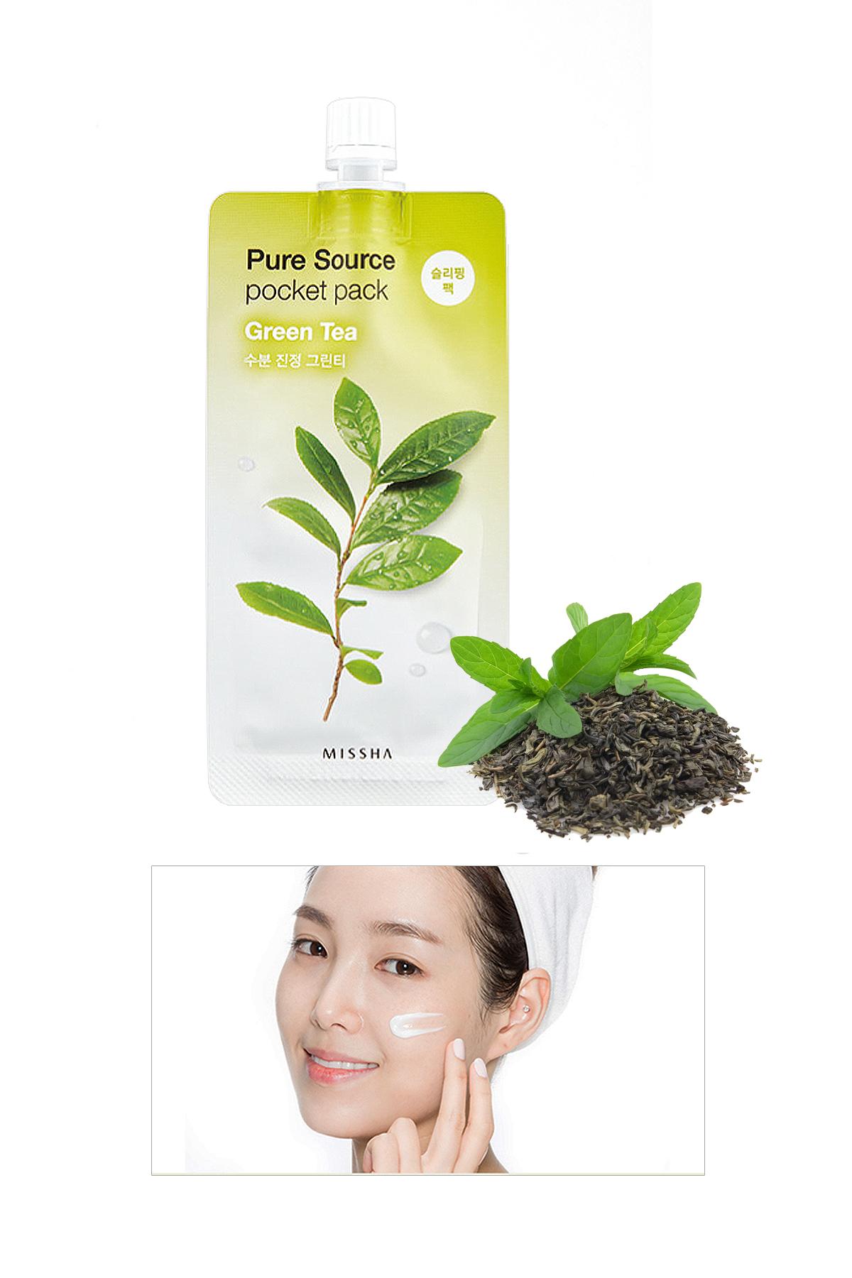 Missha Pure Source Pocket Pack Nemlendirici Jel Yüz Maskesi 10 ml