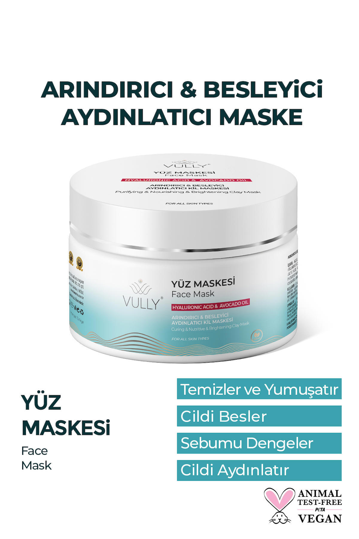 Vully Killi Yüz Maskesi 150 ml