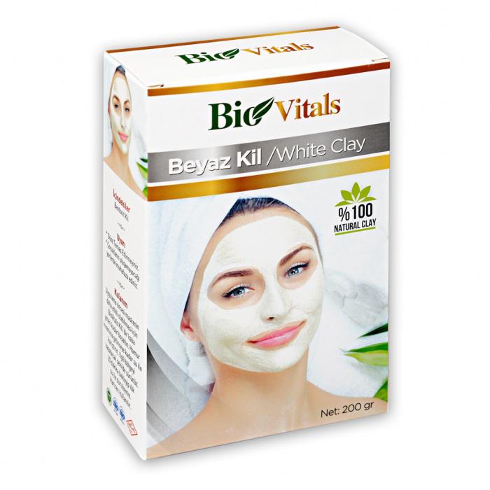 Bio Vitals Beyaz Killi Yüz Maskesi 200 gr