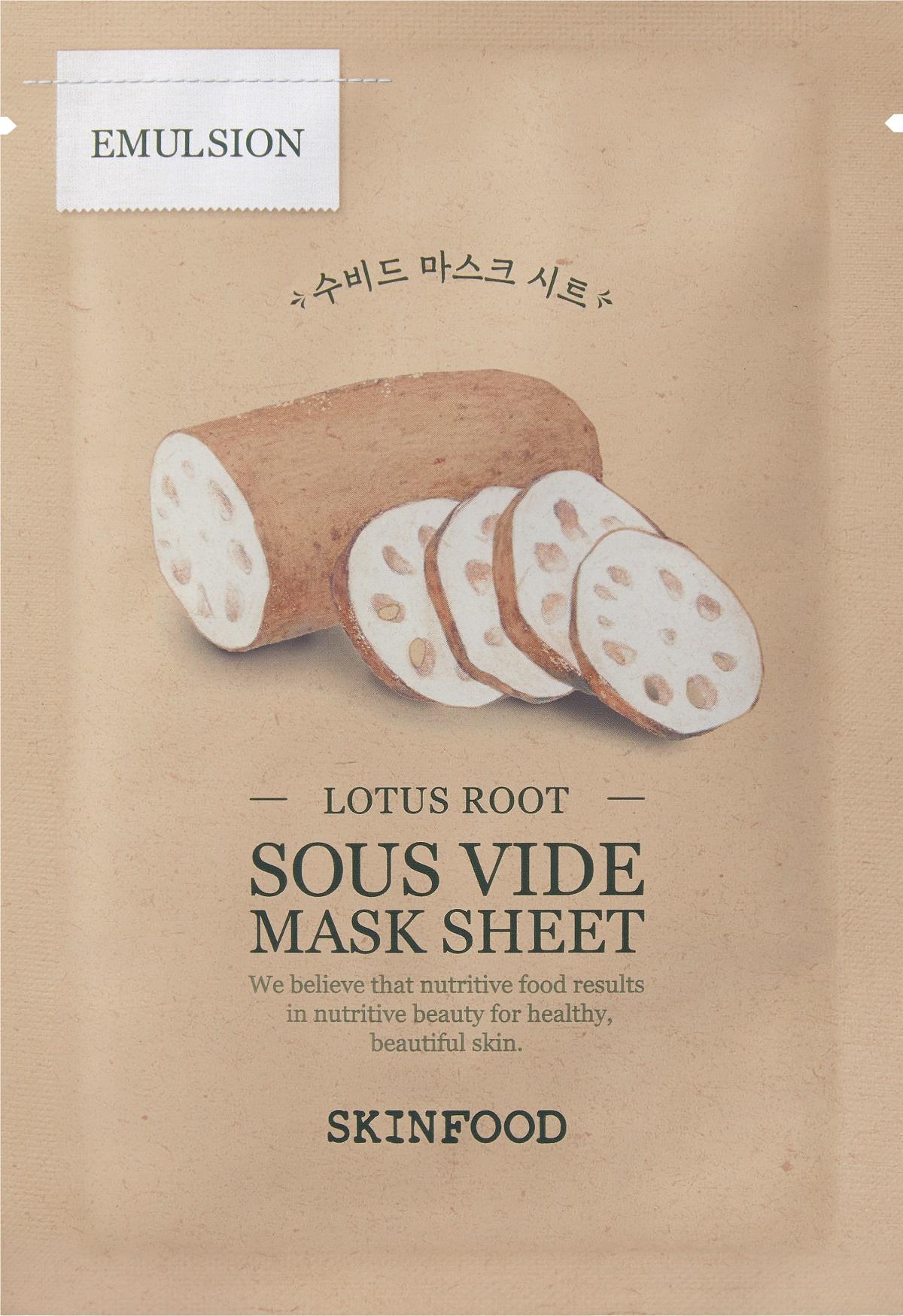 Skinfood Lotus Root Sous Vide Nemlendirici Kağıt Yüz Maskesi 20 gr